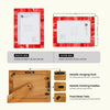 Picture Frame Classic Pattern Collection Bone Inlay Red, Pack of 2, 3 sizes
