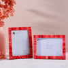 Picture Frame Classic Pattern Collection Bone Inlay Red, Pack of 2, 3 sizes