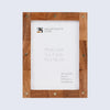 Picture Frame Star Wood Collection Brass & Wood Brown - 3 Sizes