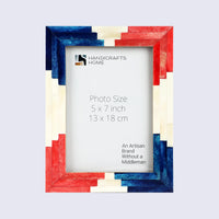 Picture Frame Apache Ceremony Collection Bone Inlay Multi-Color – 4x6 & 5x7"
