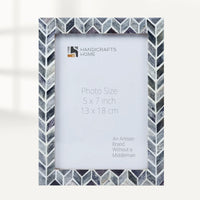 Grey Bone Inlay Picture Frame Arctic Smoke Col. 4x6 5x7 8x10
