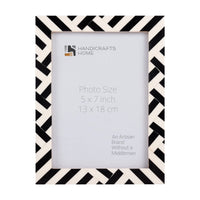 Picture Frame Avant Coco Collection Resin Inlay Black & White – 4x6, 5x7 & 8x10"