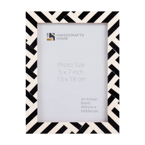 Picture Frame Avant Coco Collection Resin Inlay Black & White – 4x6, 5x7 & 8x10"