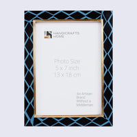 Picture Frame Halo Mamba Collection Resin Inlay & Brass Multi-Color – 4x6, 5x7 & 8x10
