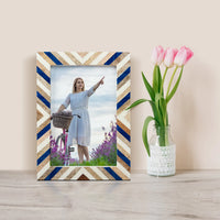Picture Frame Hypno Dream Collection Wood Resin Inlay Multi Color -4x6 5x7 8x10"