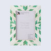Picture Frame Hypno Nature Pattern Collection Bone Inlay Green White 4x6 5x7 8x10"