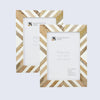 Picture Frame Marquet Chevron Collection Resin Inlay Multi Size Pack of 2 -3 Sizes