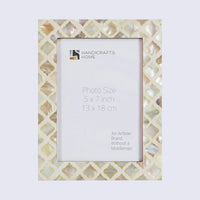 Picture Frame Moor Earth Pattern Collection Mother of Pearl Resin Inlay Multi Color in 3 sizes
