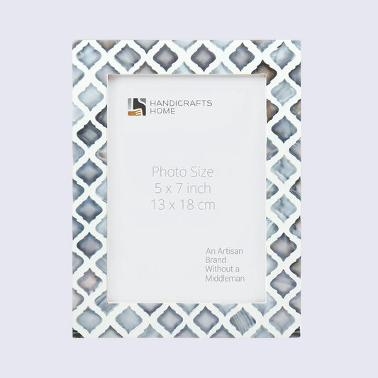 Picture Frames Moor Sky Collection Mother of Pearl Resin Inlay Blue White 3 Sizes