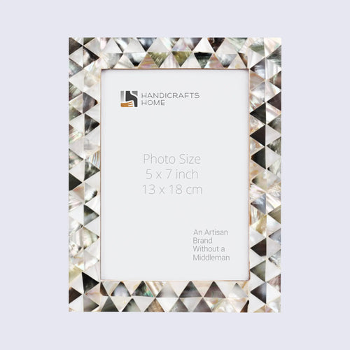 Picture Frames Pearlescent Abyss Collection Mother of Pearl White 3 Sizes
