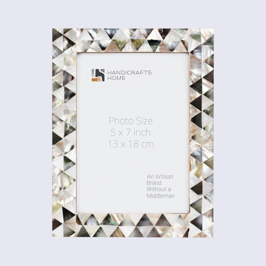 Picture Frames Pearlescent Abyss Collection Mother of Pearl White 3 Sizes