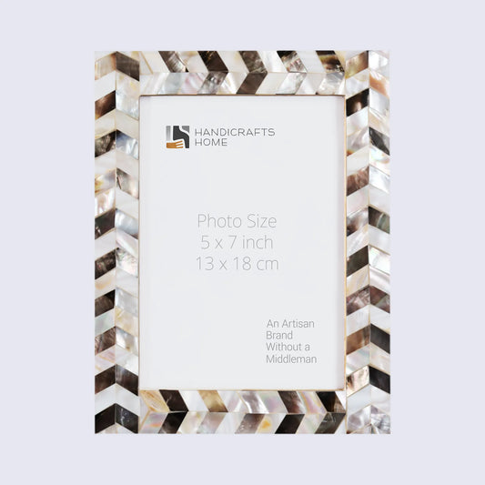 Picture Frames Pearlescent Chase Collection Mother of Pearl White 3 Sizes