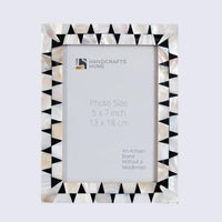 Picture Frames Pearlescent Flash Collection Mother of Pearl Resin White 3 Sizes