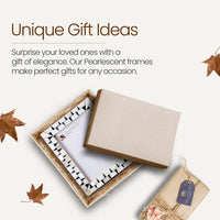 Picture Frames Pearlescent Flash Collection Mother of Pearl Resin White 3 Sizes