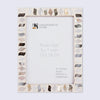 Picture Frames Pearlescent Fossil Collection Mother of Pearl Resin White 3 Sizes