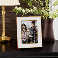 Rhythm Cycles Picture Frame White Resin Inlay 4x6 5x7 8x10