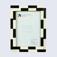 Picture Frame Silhouette Shuffled Collection Bone Inlay Multi-Color – 4x6, 5x7