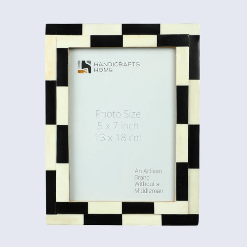 Picture Frame Silhouette Shuffled Collection Bone Inlay Multi-Color – 4x6, 5x7