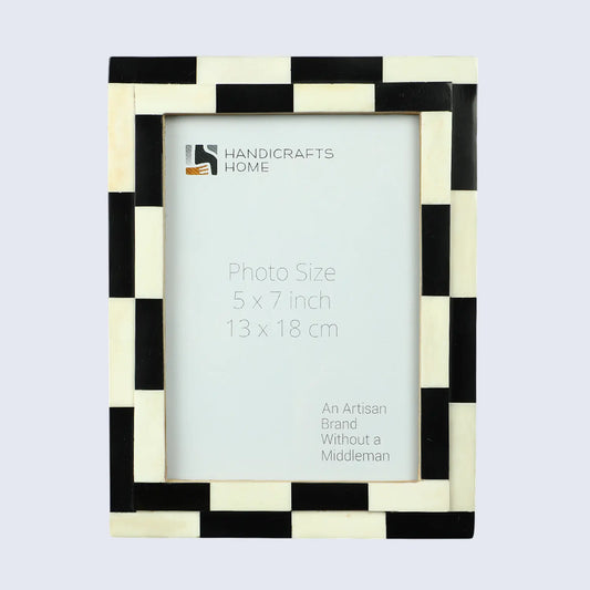 Picture Frame Silhouette Shuffled Collection Bone Inlay Multi-Color – 4x6, 5x7