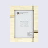 Picture Frame West Coast Barbara Collection Bone & Brass Inlay white – 2 Sizes