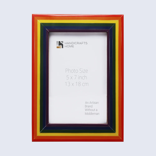 Picture Frame Spectrum Pride Collection Resin Inlay Multi-Color – 4x6, 5x7 & 8x10