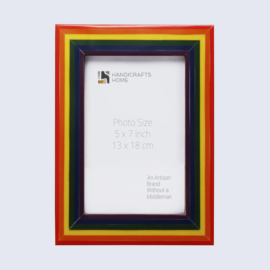 Picture Frame Spectrum Pride Collection Resin Inlay Multi-Color – 4x6, 5x7 & 8x10