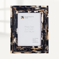 Picture Frame Artisan Voodoo Collection Horn Inlay Brown – 3 Sizes