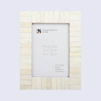 Picture Frame Classic Collection Bone Inlay White – 4x6 & 5x7"Make to Order