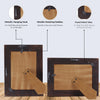 Picture Frames Roots Stem Collection Wood Handmade Brown 5x7"