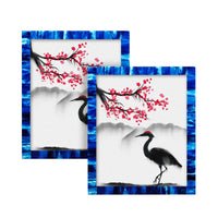 Picture Frame Classic Pattern Collection Resin Inlay Blue Pack of 2 – 3 Sizes
