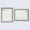 Candy Cane Blueberry Resin Inlay Picture Frame, Blue - White, 3 Sizes (Set of 2)