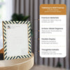 Candy Cane Blueberry Resin Inlay Picture Frame, Blue - White, 3 Sizes (Set of 2)