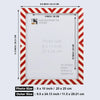 Candy Cane Strawberry Resin Inlay Picture Frame, Red - White, 3 Sizes (Set of 2)