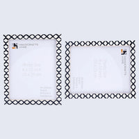 Casablanca Negra Resin Inlay Picture Frame Set 2