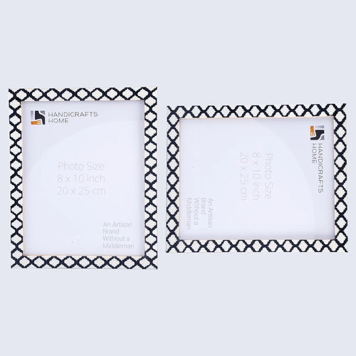 Casablanca Negra Resin Inlay Picture Frame Set 2