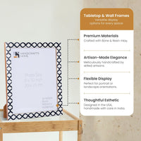 Casablanca Negra Resin Inlay Picture Frame Set 2