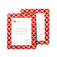 Casablanca Pimienta Resin Inlay Picture Frame Set 2