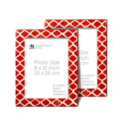 Casablanca Pimienta Resin Inlay Picture Frame Set 2