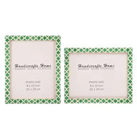 Casablanca Verde Resin Inlay Picture Frame Set 2