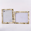 Picture Frame Deco Marble Collection Resin & Brass Inlay Classic Marble Finish – 3 Sizes (Pack of 2)