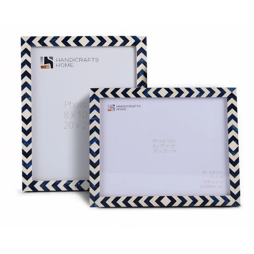 Picture Frame Lisbon Azul Collection Resin Inlay Blue & White – 3 sizes (Pack of 2)