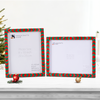 Picture Frame Set of 2 Red White Resin Inlay 4x6 5x7 8x10
