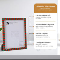 Picture Frame Lisbon Gems Collection Resin Inlay Multi-Color – 3 sizes (Pack of 2)