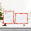 Picture Frame Set of 2 Red White Resin Inlay 4x6 5x7 8x10