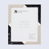 Picture Frame Menton Grey Pattern Collection Brass & Resin Inlay Grey – 3 Sizes (Pack of 2)