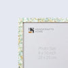 Picture Frame Mother of Pearl Collection Mother of Pearl Green Pack of 2 -3 sizes