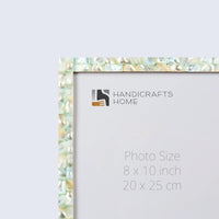 Picture Frame Mother of Pearl Collection Mother of Pearl Green Pack of 2 -3 sizes
