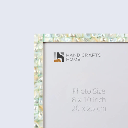 Picture Frame Mother of Pearl Collection Mother of Pearl Green Pack of 2 -3 sizes