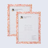 Picture Frame Mother of Pearl Collection  Pack of 2 Pink - 3 Sizes