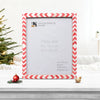Picture Frame Mosaic Chevron Collection Resin Inlay Red White 3 Sizes